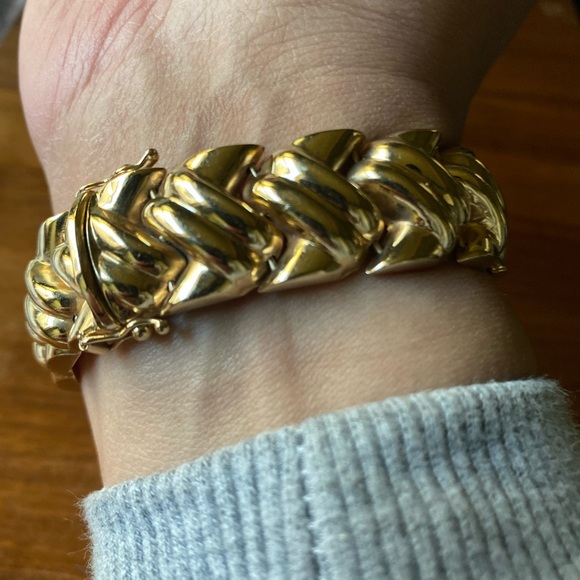 14K fine gold bracelet - Picture 10 of 11